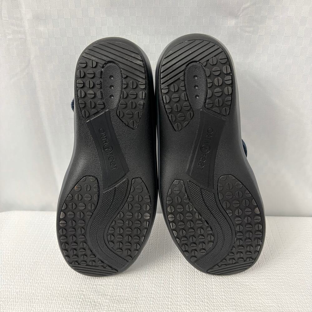 Orthofeet Shoes Women’s 5.5 X-Wide Juno Blue Mary Jane Comfort Suede - Picture 9 of 9